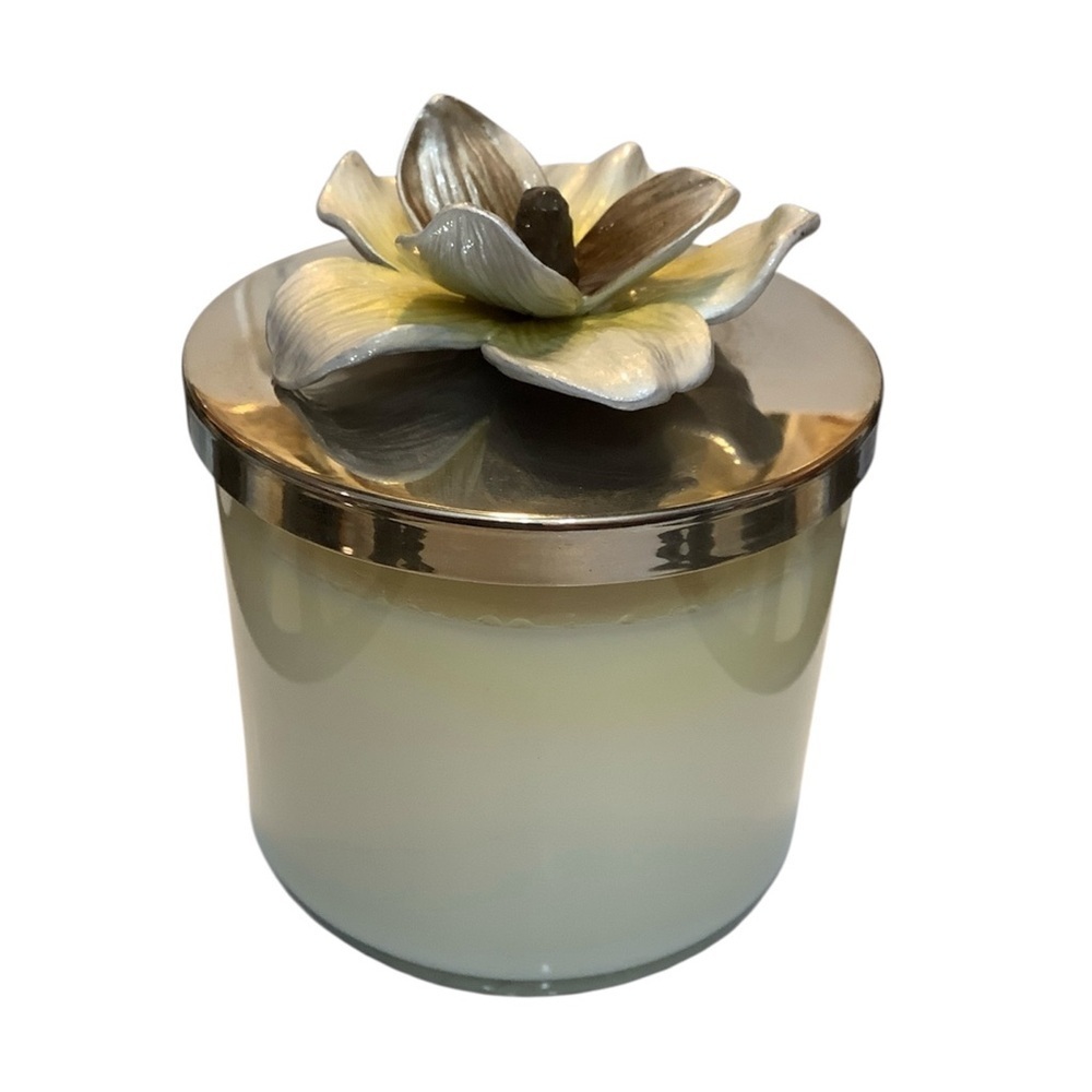 Michael Aram Magnolia Candle 13.5 ozs 3 Wick New Without Box - Picture 6 of 6